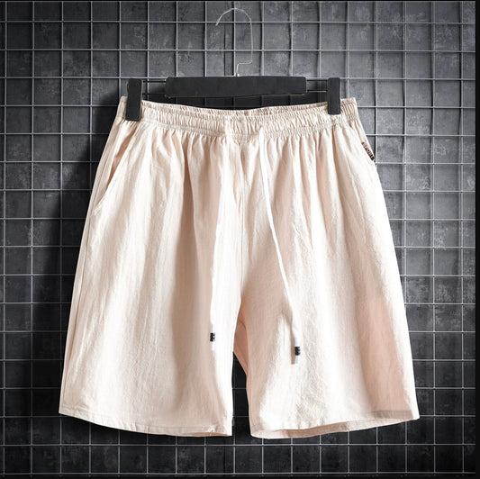 Men's Pants Summer Cotton And Linen Casual Loose Shorts